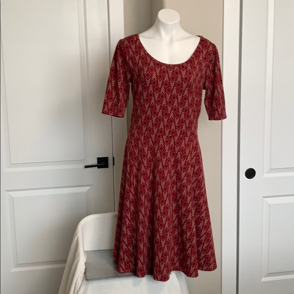 LuLaRoe Nicole Dress, Size 2XL